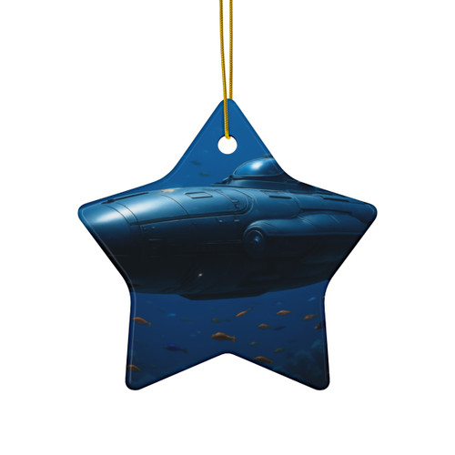 Deep Sea Voyager - Ceramic Ornament, 4 Shapes