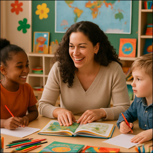 Nurturing Young Minds - Custom Cut Acrylic Ornament