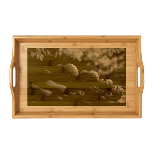 Harvest Table Gathering - Bamboo Serving Tray (Engraving)
