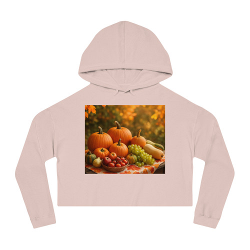 Harvest Table Gathering - Women’s Cropped Hooded Sweatshirt