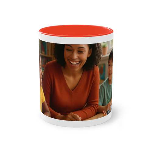 Nurturing Young Minds - Two-Tone Coffee Mug, 11oz