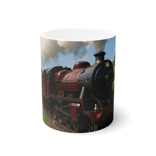 Whistle of the Past - White Ceramic Mug, 11oz and 15oz