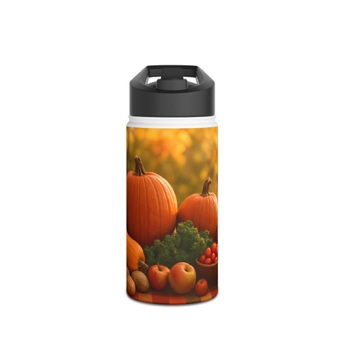 Harvest Table Gathering - Stainless Steel Water Bottle, Standard Lid