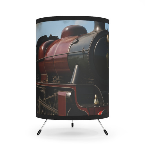 Whistle of the Past - Tripod Lamp with High-Res Printed Shade, US\CA plug