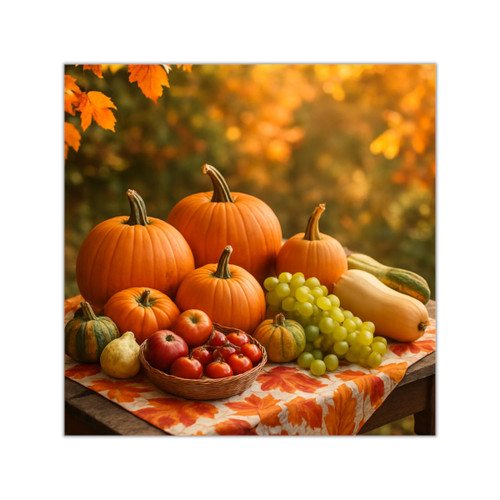 Harvest Table Gathering - Square Vinyl Stickers