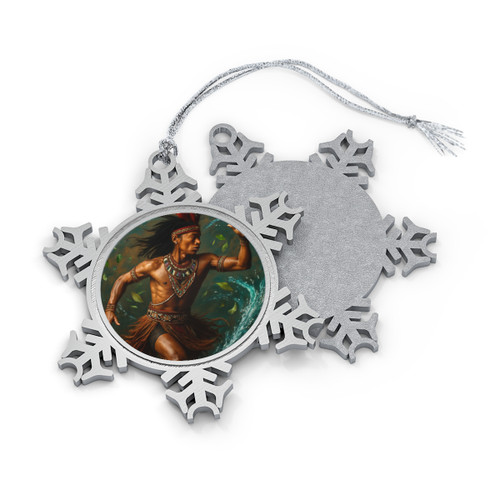 Nature's Spirit Dance - Pewter Snowflake Ornament