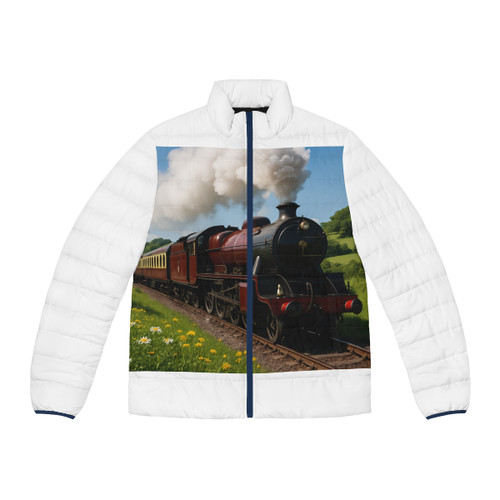 Whistle of the Past - Men's Puffer Jacket (AOP)