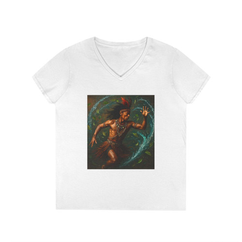 Nature's Spirit Dance - Ladies' V-Neck T-Shirt