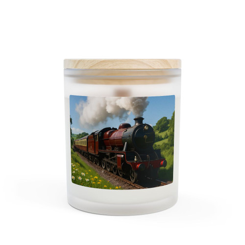 Whistle of the Past - Frosted Glass Candle, 11oz