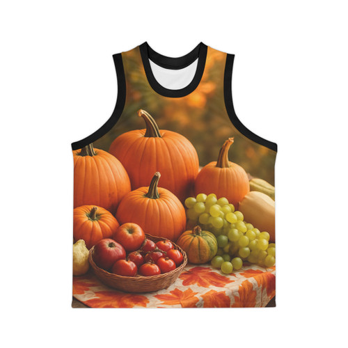 Harvest Table Gathering - Unisex Basketball Jersey (AOP)