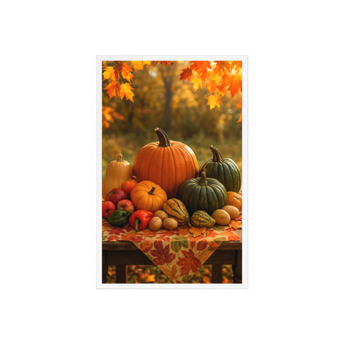 Harvest Table Gathering - Acrylic Sign with Wooden Stand