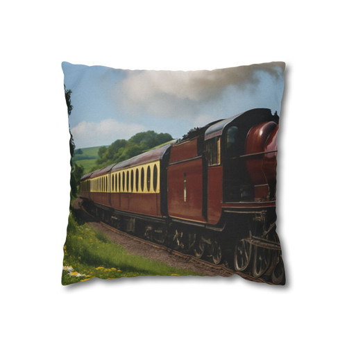 Whistle of the Past - Spun Polyester Square Pillowcase