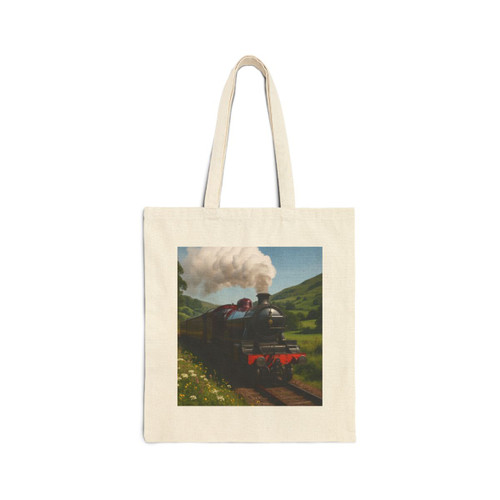 Whistle of the Past - Cotton Canvas Tote Bag