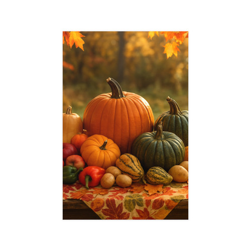 Harvest Table Gathering - Vertical and Horizontal Matte Posters