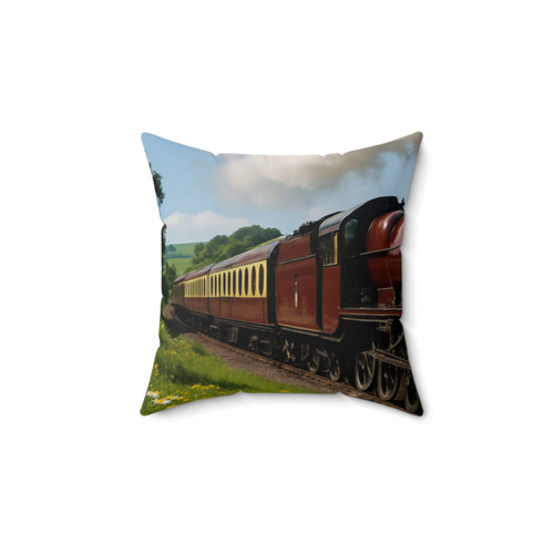 Whistle of the Past - Spun Polyester Square Pillow