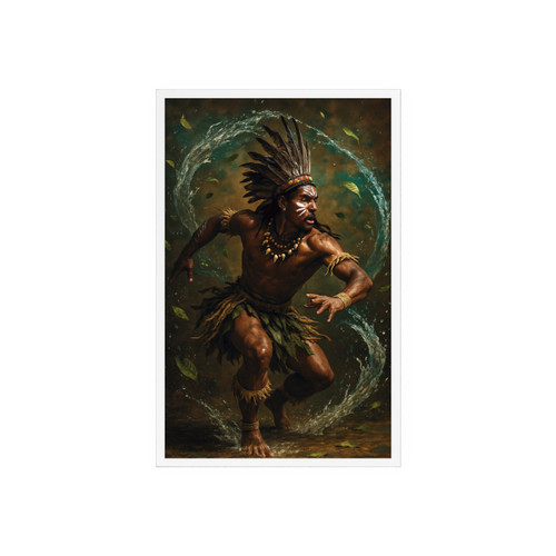 Nature's Spirit Dance - Acrylic Sign with Wooden Stand