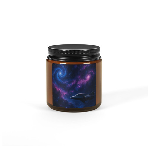 Galactic Odyssey - Scented Soy Candle (Multi-Size, Amber Jar)