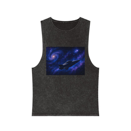 Galactic Odyssey - Unisex Stonewash Tank Top