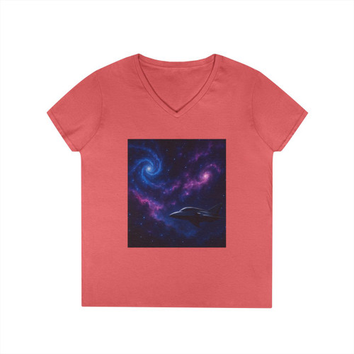 Galactic Odyssey - Ladies' V-Neck T-Shirt