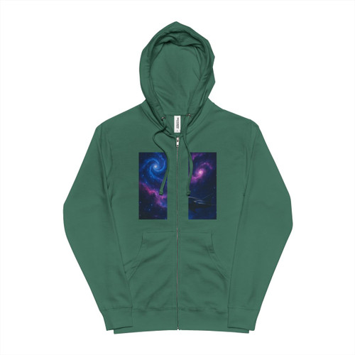 Galactic Odyssey - Unisex Fleece Zip Up Hoodie