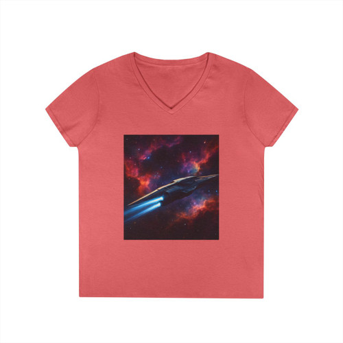 Galactic Voyager - Ladies' V-Neck T-Shirt