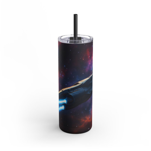 Galactic Voyager - Maars Maker Skinny Matte Tumbler, 20oz