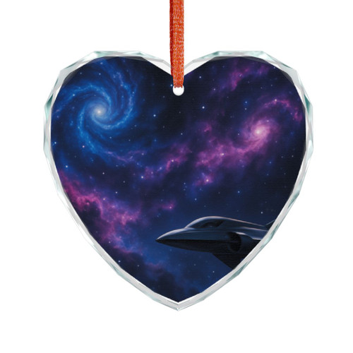 Galactic Odyssey - Crystal Glass Ornament