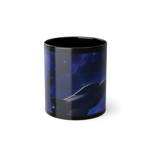 Galactic Odyssey - Black Coffee Cup, 11oz