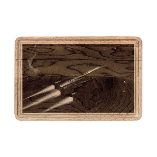 Galactic Voyager - Wooden Cutting Board (Engraving)