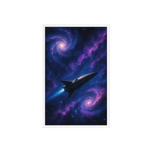 Galactic Odyssey - Acrylic Sign with Wooden Stand