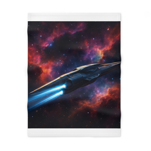Galactic Voyager - Soft Fleece Baby Blanket