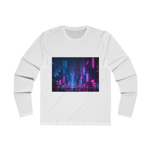 Cyberpunk Dreamscape - Men's Long Sleeve Crew Tee