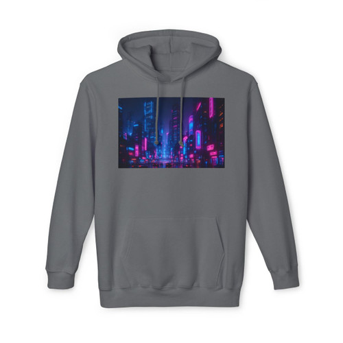 Cyberpunk Dreamscape - Unisex Hooded Sweatshirt, Made in US