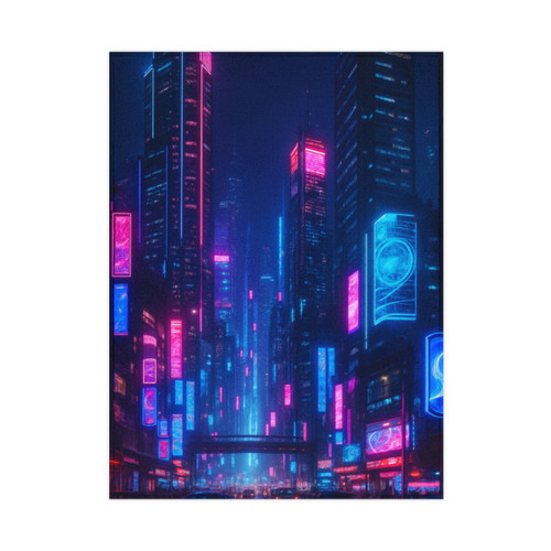 Cyberpunk Dreamscape - Toddler Blanket