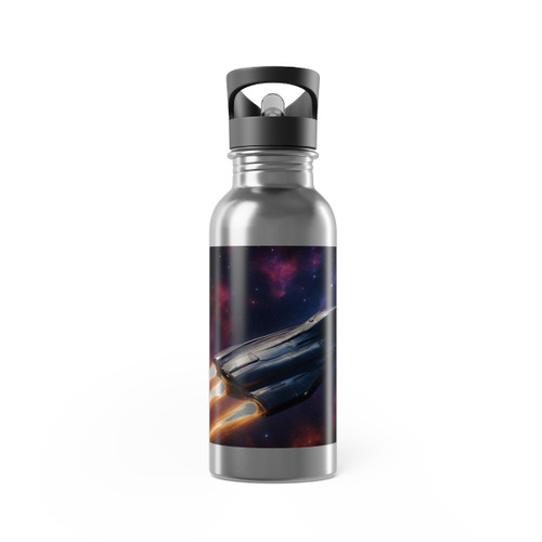 Galactic Voyager - Stainless Steel Water Bottle With Straw, 20oz