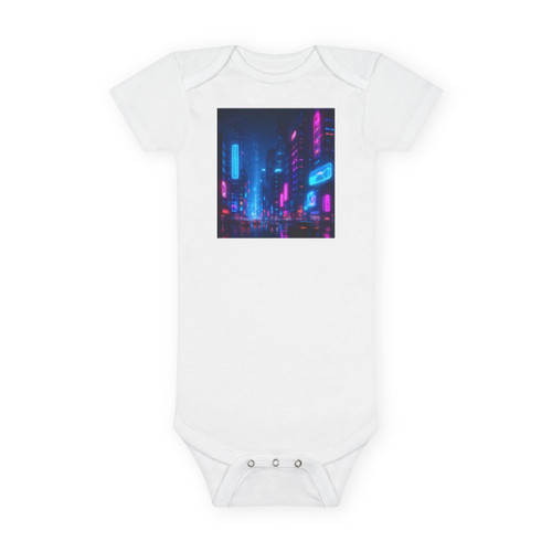 Cyberpunk Dreamscape - Baby Short Sleeve Onesie®