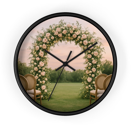 Ethereal Garden Bliss - Wall Clock