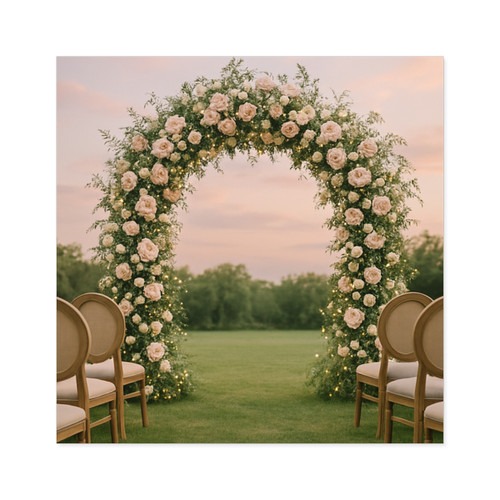 Ethereal Garden Bliss - Square Stickers, Indoor\Outdoor