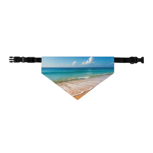 Serene Coastal Bliss - Pet Bandana Collar