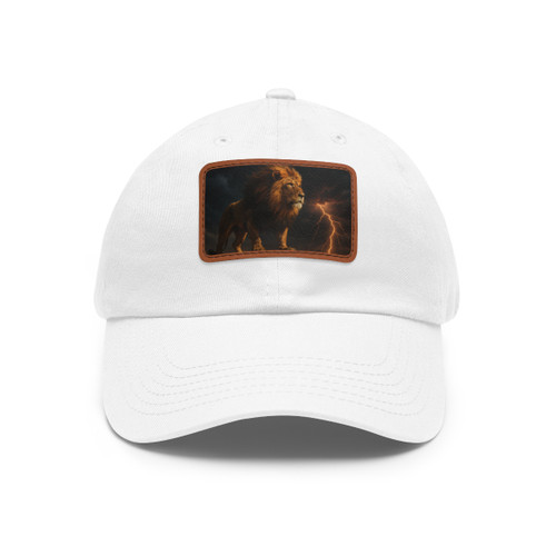 Unyielding Spirit - Dad Hat with Leather Patch (Rectangle)