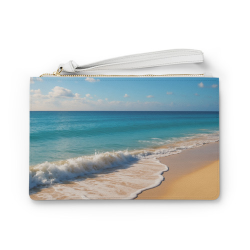 Serene Coastal Bliss - Clutch Bag