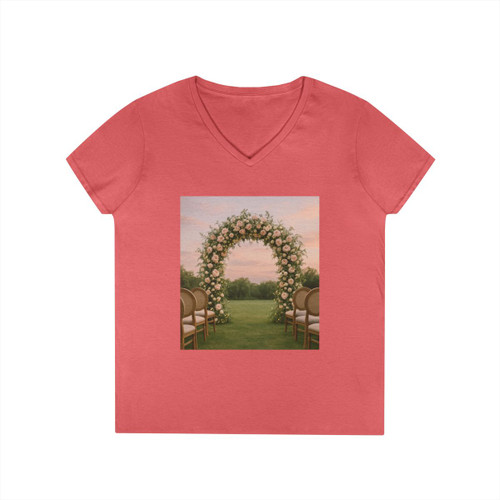 Ethereal Garden Bliss - Ladies' V-Neck T-Shirt