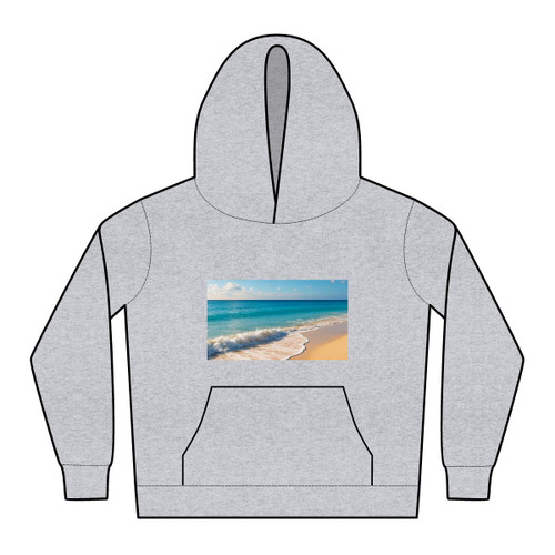 Serene Coastal Bliss - Kids Relax Hoodie