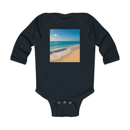 Serene Coastal Bliss - Infant Long Sleeve Bodysuit