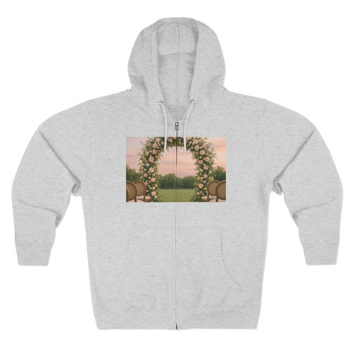 Ethereal Garden Bliss - Unisex Zip Hoodie