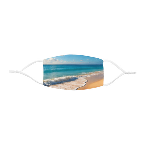 Serene Coastal Bliss - Snug-Fit Polyester Face Mask