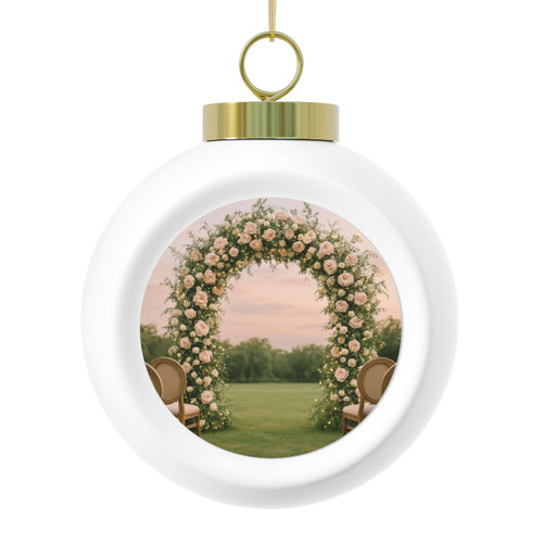 Ethereal Garden Bliss - Christmas Ball Ornament