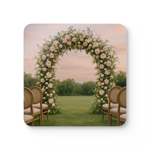 Ethereal Garden Bliss - Corkwood Coaster Set