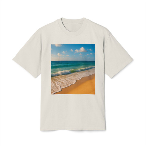 Serene Coastal Bliss - Unisex Heavy Faded Tee