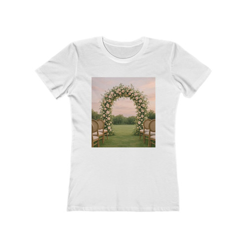 Ethereal Garden Bliss - The Boyfriend Tee for Women